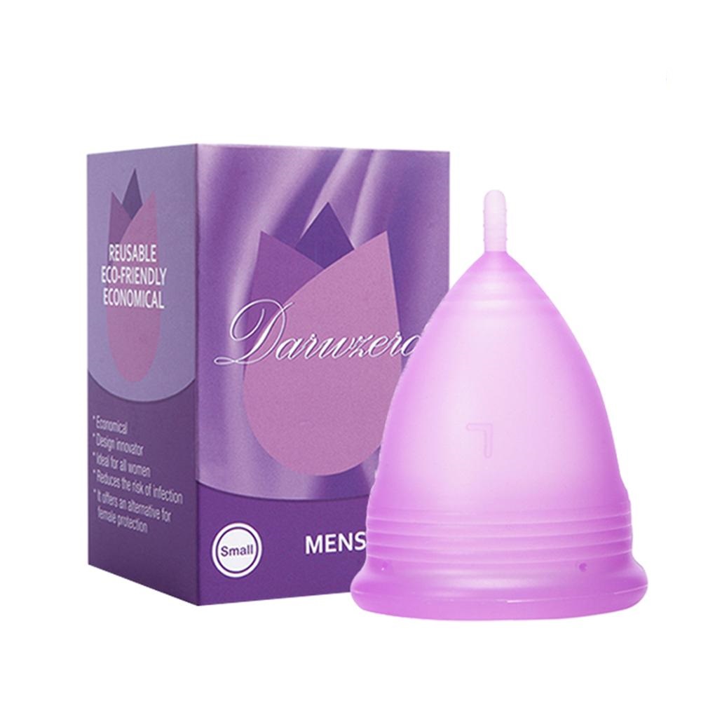 Menstrual Cup Silicone - 2pcs Medical Grade Silicone Menstrual Cup