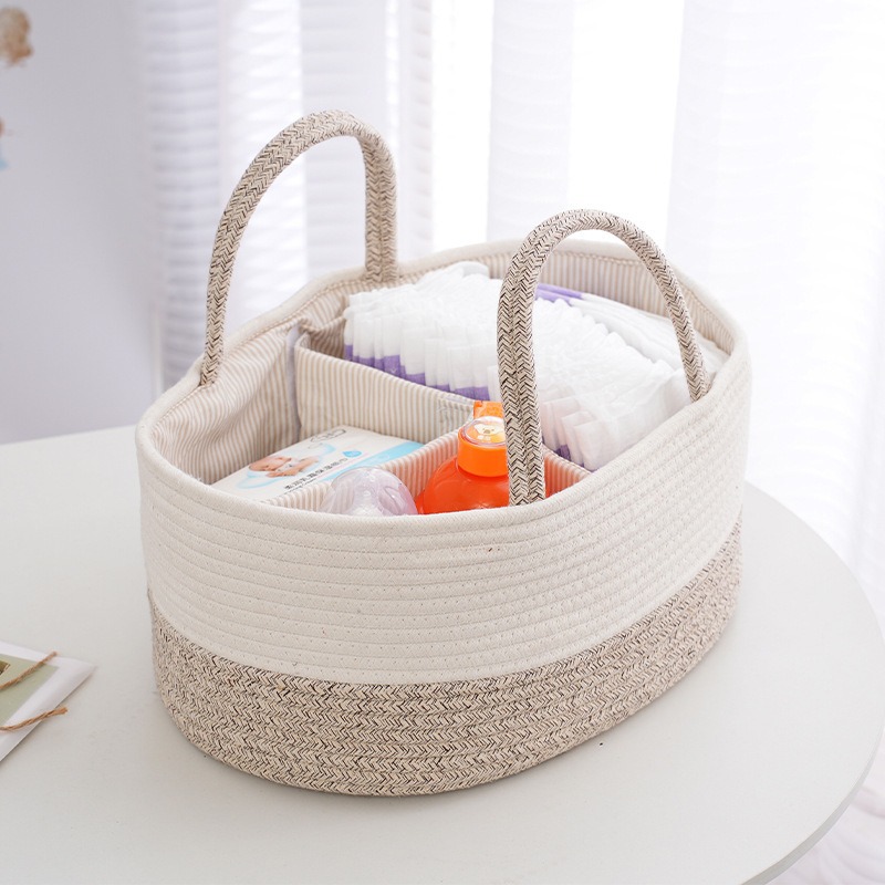 Cloth Diaper Insert - Foldable Diaper Caddy Organize Cotton Rope