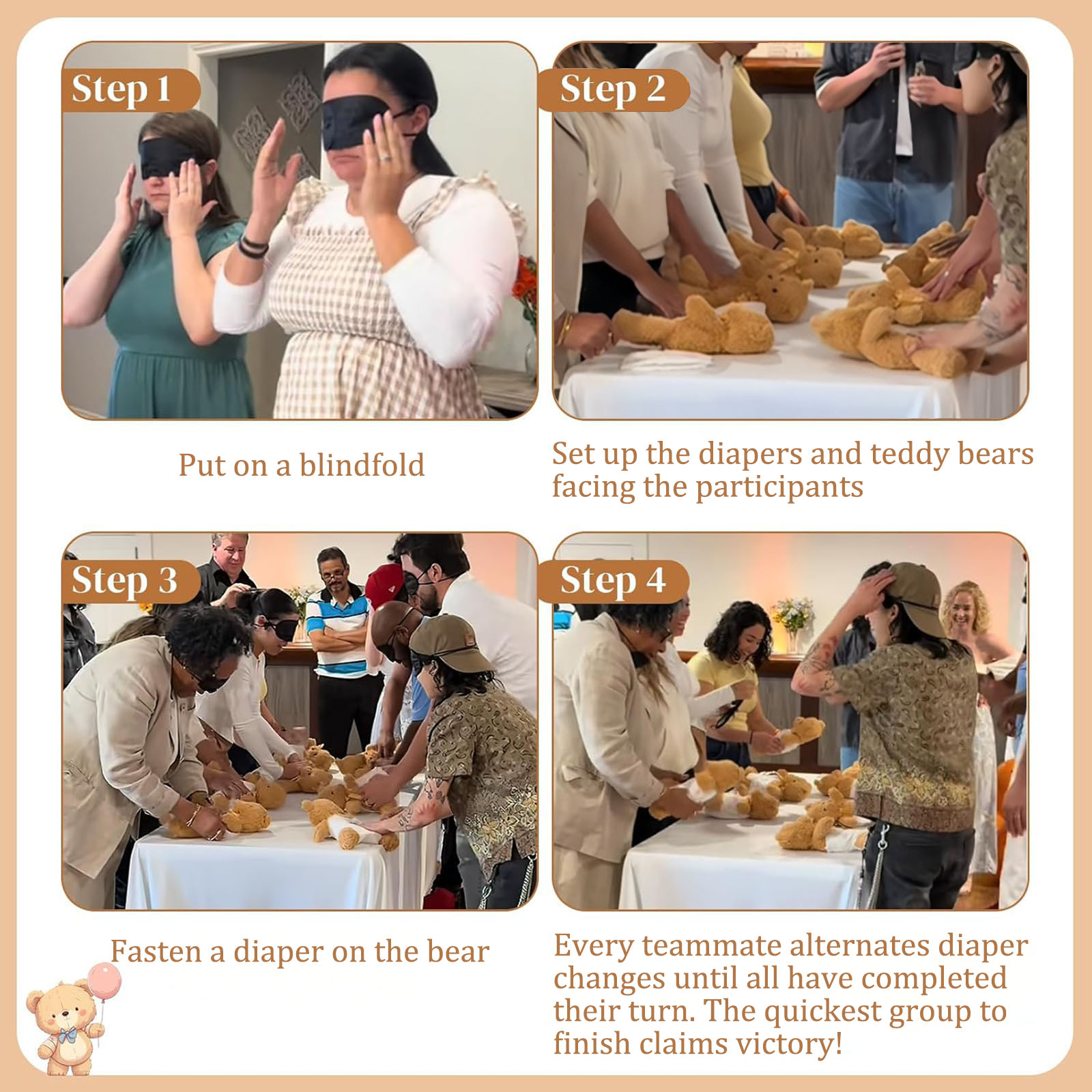 4/6/8/12 Sets Baby Shower Game - đánh giá và giá Cloth Diaper Insert