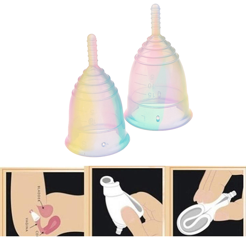* Portable Menstrual Cup  Sili - đánh giá và giá Menstrual Cup Silicone