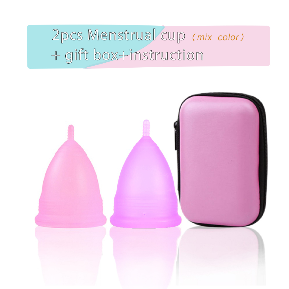 2Pcs Women Menstrual Cup Medic - đánh giá và giá Menstrual Cup Silicone