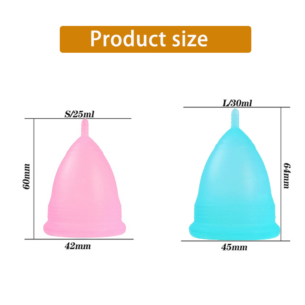 2Pcs Women Menstrual Cup Medic - đánh giá và giá Menstrual Cup Silicone