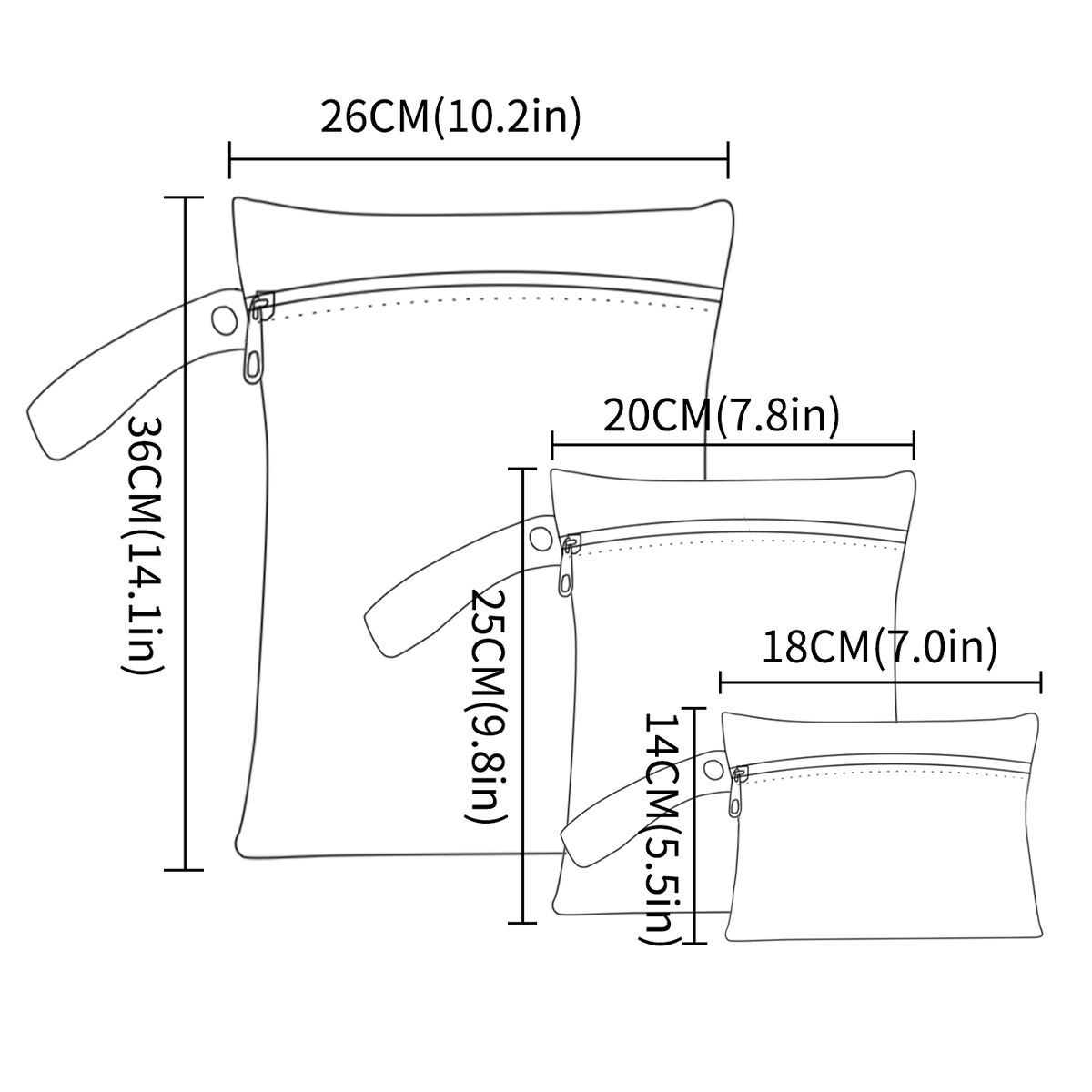 3Pcs/S Different Size Waterpro - đánh giá và giá Cloth Diaper Insert