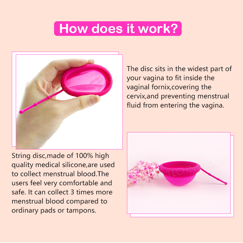 Female Menstrual Disc With Cor - đánh giá và giá Menstrual Cup Silicone