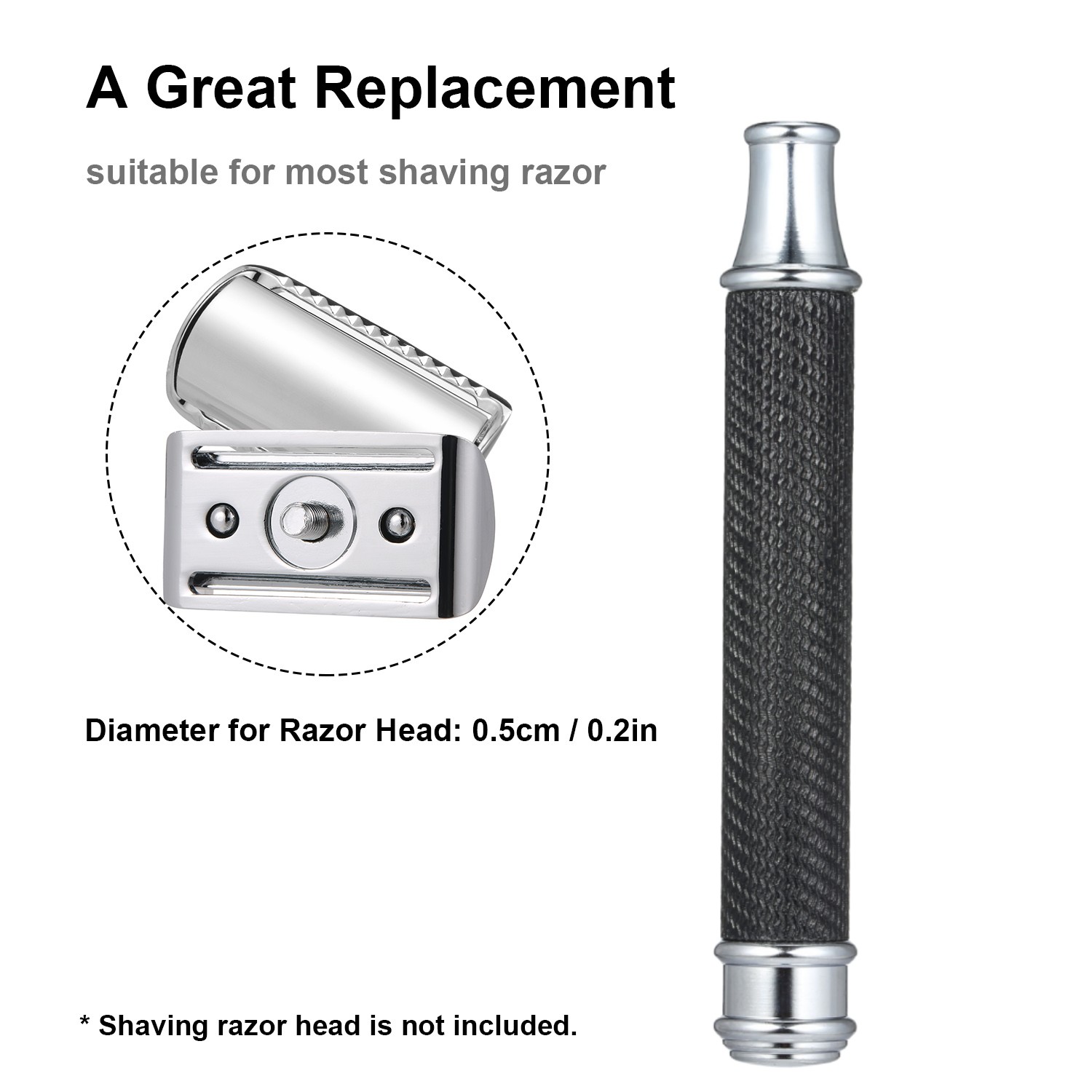 Stainless Steel Shaving Handle - đánh giá và giá Safety Razor Handle