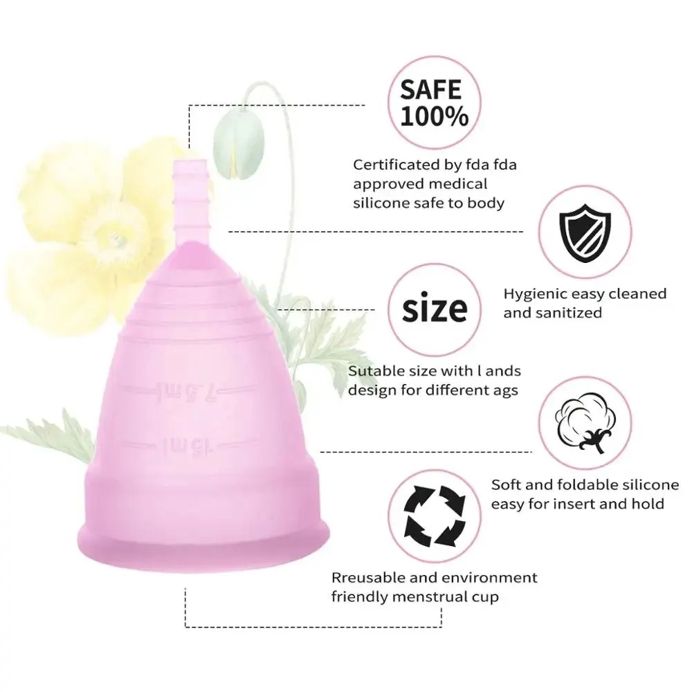 Medical Reusable Menstrual Cup - đánh giá và giá Menstrual Cup Silicone