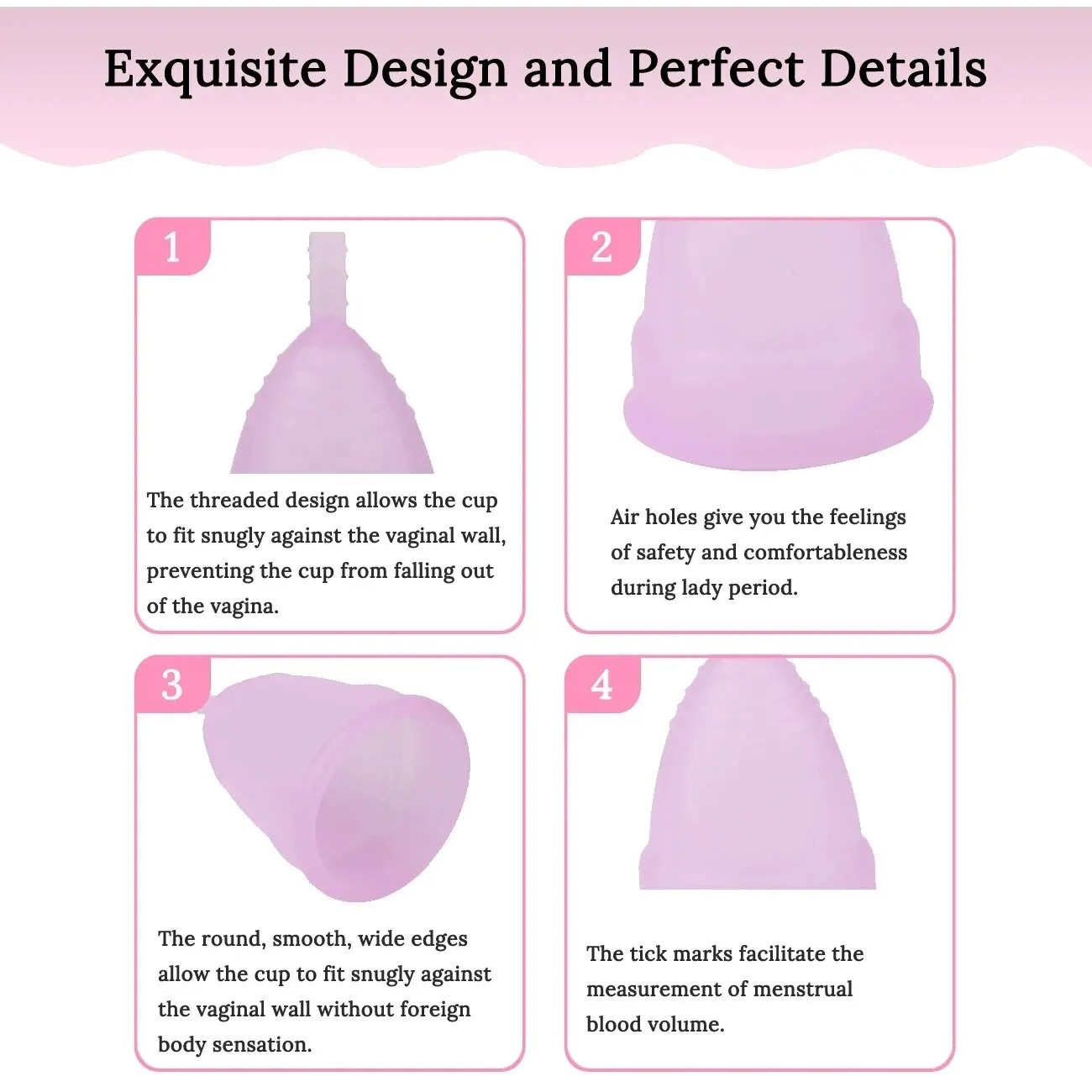 Medical Reusable Menstrual Cup - đánh giá và giá Menstrual Cup Silicone
