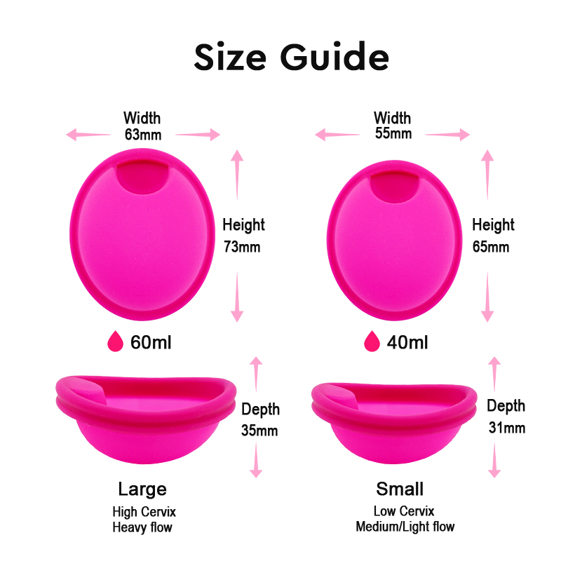 Menstrual Collector Kit With S - đánh giá và giá Menstrual Cup Silicone